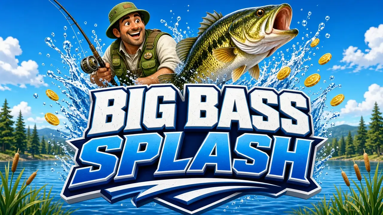 The Big Bass Splash logo on a LakhBet card.