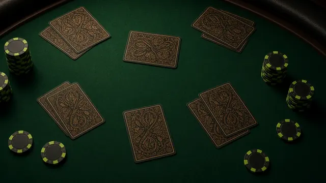 A blackjack layout on a LakhBet Infinite Blackjack card.
