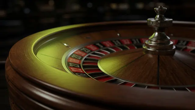 A roulette wheel on a LakhBet Lightning Roulette card.