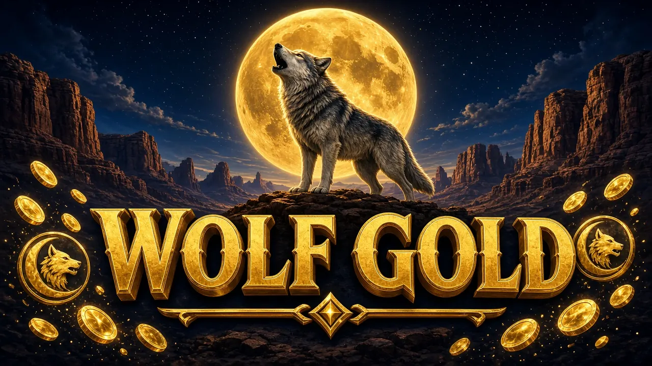 Wolf Gold logo on the LakhBet practice screen.