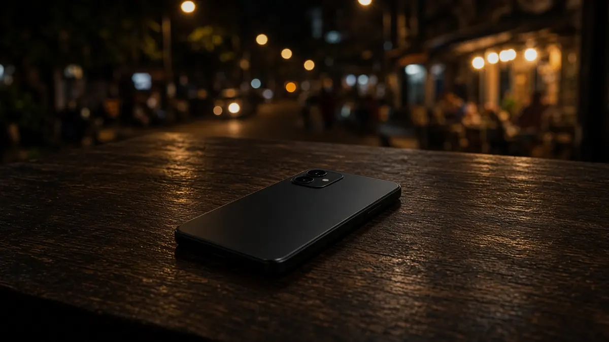 A phone on a table opens the LakhBet privacy page.