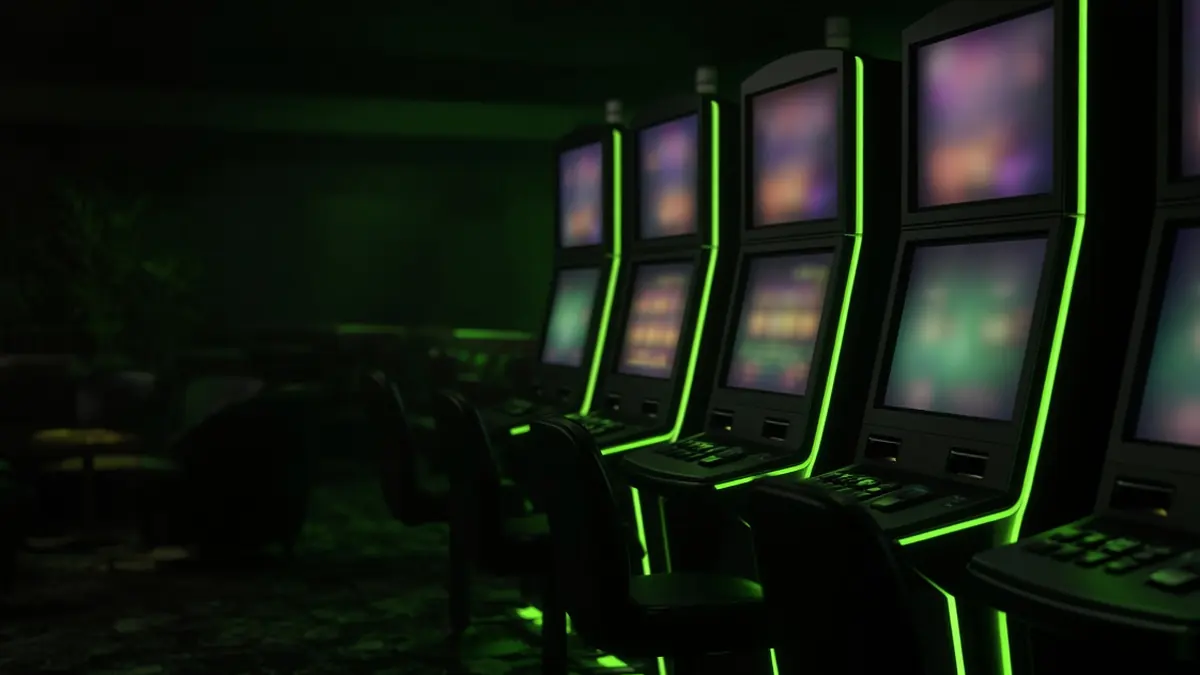 A row of slot cabinets opens the LakhBet slots page.