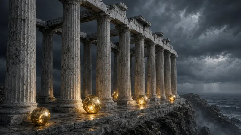 Marble columns and gold orbs appear in the LakhBet slots guide.